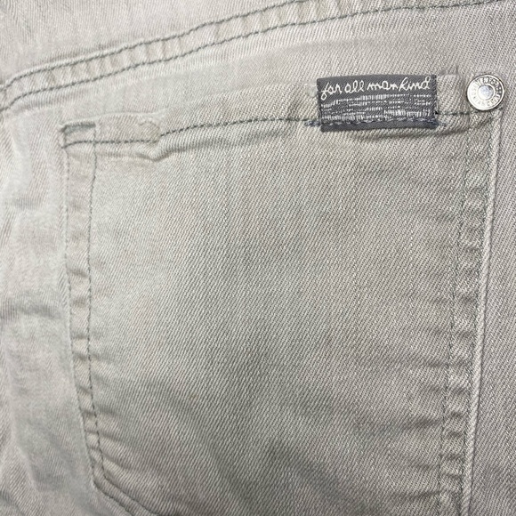 7FAM The Mid Rise Cropped Skinny Jean Size 32 - Picture 6 of 8